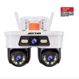 Cumpara ieftin Camera de supraveghere tripla JORTAN 8 cu Wi-Fi si pe cablu retea RJ45