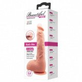 Dildo Realistic cu Ventuza Debra Jason 24cm, TPR, Texturat, Punct G, Natural