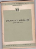 COLORANTI ORGANICI COLECTIE STAS 1964