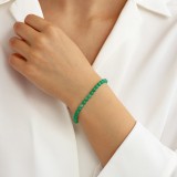 Bratara pietre Aventurin, piatra de succes in afaceri, cca 47 pietricele mici 4 mm verde