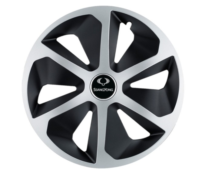 Set 4 capace roti Roco Gri-Negru R13 pentru gama auto SsangYong