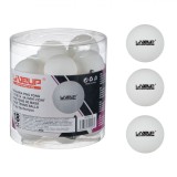 Set Mingi Ping-Pong, LiveUp Sports, 18 Bucăți, Material ABS, Alb