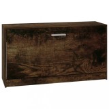 Cumpara ieftin Banca pentru pantofi stejar fumuriu 80x24x45 cm lemn prelucrat