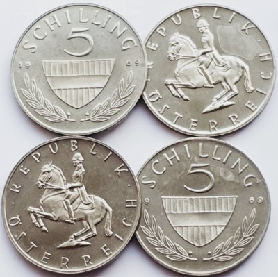 3014 Austria 5 Schilling 1969 km 2889 proof foto