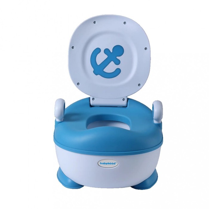 Olita pentru Copii, Flippy, +1an, Portabila, Design cu Ancora, cu Capac, Model Prietenos, Non-Toxic, Compartiment Detasabil, cu Manere, cu 4 Picioare,