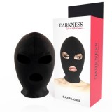 DARKNESS - BDSM SUBMISSION MASK MOUTH AND EYES BLACK, DARKNESS BONDAGE