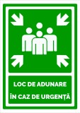 Indicator loc de adunare in caz de urgenta