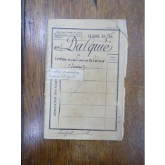 Livret militar 1876, Dalquie