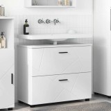 vidaXL Dulap de Baie cu sertar Alb 76.5 x 35 x 64 cm Lemn compozit 883294
