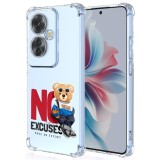 Husa antisoc pentru oppo reno11 f - protectie tpu airbag transparenta no excuses
