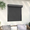 VidaXL Oblon rulant, antracit, 100 x 100 cm, aluminiu