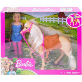 Barbie Set Papusa Cu Cal, Mattel