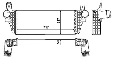 NRF 30466 Intercooler, compresor foto