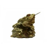 Statueta Feng Shui broasca raioasa din rasina 17cm, model FS 50
