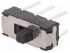 Intrerupator glisant, 2 pozitii, DPDT, ON-ON, C&amp;K - JS202011CQN