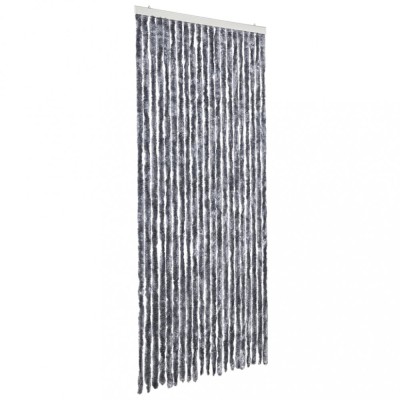 Perdea pentru insecte, argintiu, 90x200 cm, chenille foto