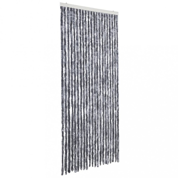 Perdea pentru insecte, argintiu, 90x200 cm, chenille
