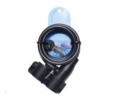 Antifurt cu cheie, pentru legat biciclete 8 X 1500 negru Cod:AWR0027