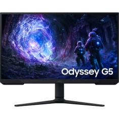 Monitor Gaming VA LED Samsung Odyssey G5 27 LS27FG510EUXEN, QHD 2560 x 1440, HDMI, DisplayPort, Pivot, 180 Hz, 1 ms Negru