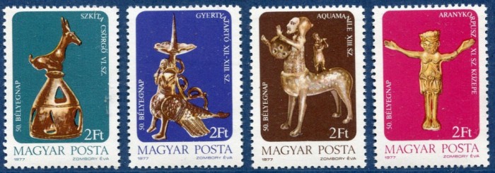 C5334 - Ungaria 1977 - Arta 4v.nestampilate MNH