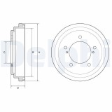 Tambur frana Suzuki Jimny Closed Off-Road Vehicle (A6g) 07.18-, Spate, 1.5 AllGrip (JB74W), Delphi