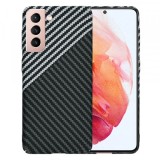 Husa pentru Samsung Galaxy S21 5G G991, Techsuit, Carbonite FiberShell, Neagra Gri