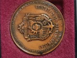 Medalie Monumentul LEUL , Ministerul Apararii NATIONALE 1859-1999 , BRONZ Diametru 50 mm
