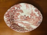 FARFURIE DIN PORTELAN - MARCAJ LUNEVILLE FRANCE- &quot;ENGLISH STYLE&quot; L23,5cm