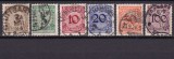Cumpara ieftin ✅ (S43) Germania Reich 1923 &quot; Denominare - cifra in cerc cu rozete&quot; serie Michel 338/343 , stampilata