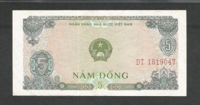 VIETNAM 5 DONG 1976 [1] P- 81 b , UNC foto