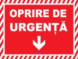 Placuta de siguranta oprire pentru urgenta