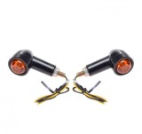 Set 2 semnalizari cu LED, tip Harley, cu diode, carcasa din plastic, culoare neg... Cod Produs: MX_NEW AM1492