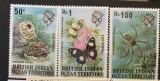 PC393 - Oceanul Indian Britanic (BIOT) 1973 Fauna, serie MNH, 3v, Nestampilat