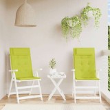 Set 2 Perne Scaun Spatar Inalt VidaXL, 120x50x3cm, Verde Oxford, Impermeabile, Fixare Snur, Gradina/Terasa