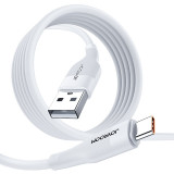 Cablu USB Joyroom - USB Tip C Pentru &icirc;ncărcare Rapidă / Transmisie De Date 6A 1m Alb (S-1060M12) S-1060M12-WHITE