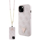 Guess - Crossbody 4G Metal Logo (GUHCP15SP4TDSCPP) - iPhone 15 - Pink