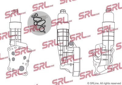 Radiator racire ulei motor, termoflot Mercedes Clasa C 14, Clasa C Coupe, E Class 16, E Coupe, Slk/Slc-Class, motor: 1.8 T, 86x30x62, SRLine, foto