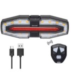 Lumina spate pentru bicicleta sau trotineta cu semnalizatoare, cu incarcare tip