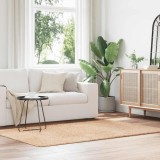 vidaXL Covor shaggy cu pom &icirc;nalt, NAVARRA, bej, 130x200 cm, poliester