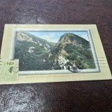 Carte Postala, Muntii Cozia spre Manastirea Stanisoara, 1912