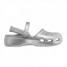 Saboti Crocs Karin Sparkle Clog Kids Gri - Silver Glitter foto