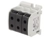 Conector Șine 50mm2 cu 6 Borne Negru