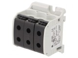Conector Șine 50mm2 cu 6 Borne Negru