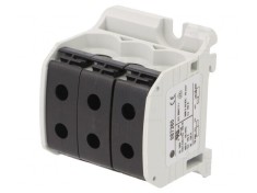 Conector Șine 50mm2 cu 6 Borne Negru