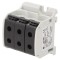 Conector Șine 50mm2 cu 6 Borne Negru
