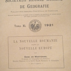 La nouvelle Roumanie dans la nouvelle Europe (Emm. de Martonne, 1922)