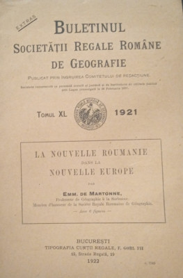 La nouvelle Roumanie dans la nouvelle Europe (Emm. de Martonne, 1922) foto