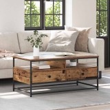 vidaXL Masă de cafea Lemn Vechi 100 x 51 x 45 cm Lemn compozit 882764