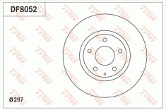 TRW DF8052 Disc frana