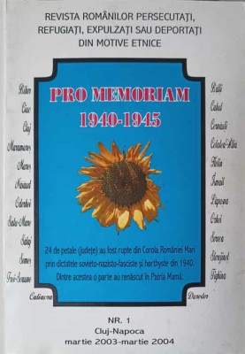 PRO MEMORIAM 1940-1945 NR.1 MARTIE 2003-MARTIE 2004-BARBU I. BALAN SI COLAB.-238840 foto
